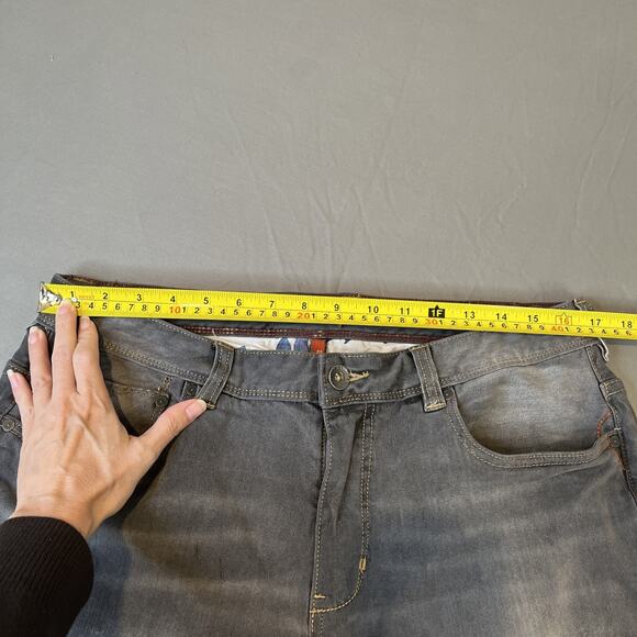 Tommy Bahama Sand Drifter Authentic Straight Jeans Men's Size 35 X 28 Gray - Picture 8 of 14